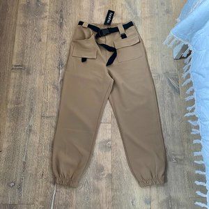 Boohoo Belted Cargo Trousers